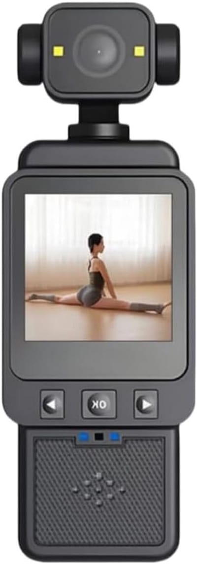 Handheld Actiecamera met 1080p Wifi, 360° Draaibare Lens, Beweging Detectie en LCD Scherm voor Reizen en Buitenactiviteiten