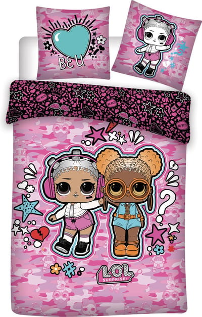 LOL Surprise! Dekbedovertrek Be U - Eenpersoons - 140 x 200 cm - Roze