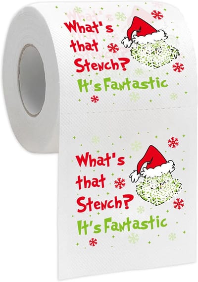 Kerst Toiletpapier - Feestelijke Decoratie - Badkamer Opvrolijken - 3-laags Comfort - 200 Vel - Wit