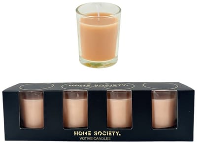 Home Society Votive Candles Peach