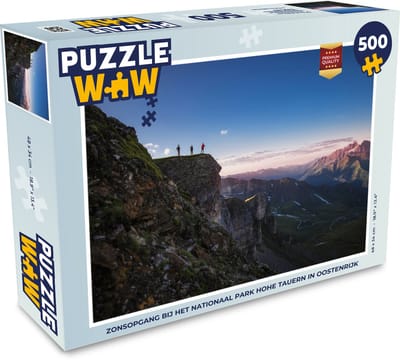 Puzzel Zonsopgang bij het Nationaal Park Hohe Tauern in Oostenrijk - Legpuzzel - Puzzel 500 stukjes