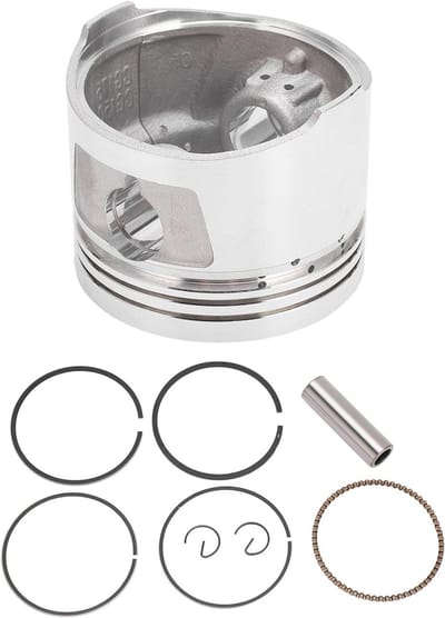 Piston Kit voor Motorfiets, 62mm Pistonring Kit van Metaallegering, Vervangingsonderdelen voor CG150, 150cc en 175cc Motoren