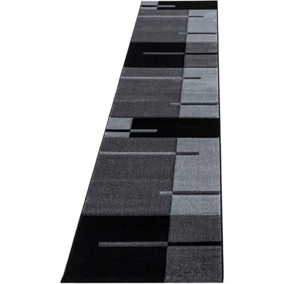 Hawaii Vloerkleed – Grijs – Laagpolig – Modern 3D-Design – 80x300 cm