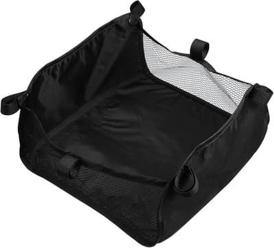 DOITOOL Kinderwagenmand onder de opbergmand, kinderwagen-organizer nettas voor kinderwagen, zwart, 11, 81 x 9, 84 x 5, cm