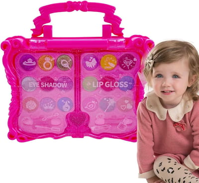 Meisjes Schmink Set - Cosmetisch Speelgoed - Feestjes en Spelen - Echt Afwasbaar - 19 x 19 x 7 cm