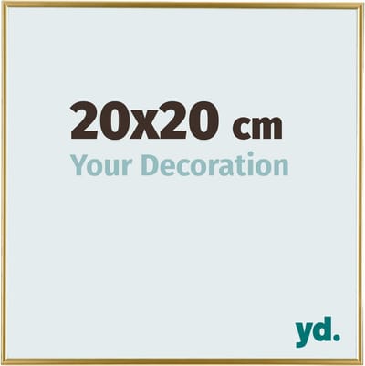 Your Decoration - Fotolijst 20x20 cm - Kunststof - Goud - Evry