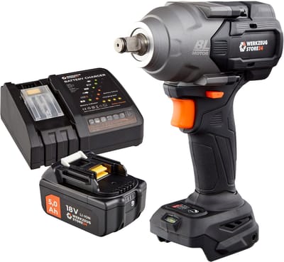 WS24 Accu-slagmoersleutel WDS 18V 1/2" 950 NM / 1x 5,0 Ah Accu + Snellader