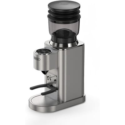 HiBREW G7 Elektrische Koffiemolen, 48 Maalgraadinstellingen, Antistatische Technologie, Conische Braam van Roestvrij Staal, Compatibel met 51/54/58mm Portafilters zilver