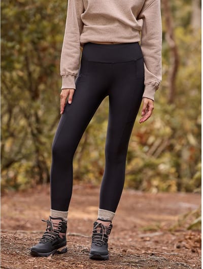 Next - Dames - Outdoor met fleece gevoerde warme legging - Zwart