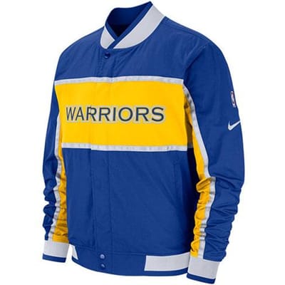 Nike Golden State Warriors Varsity Jacket Heren Bovenkleding Blauw AJ9152-495 XL yellow