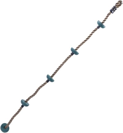 Klimtouw met Zitje - Speeltouw Schijf - Buiten Spelen - Robuuste Constructie - 1.8 Meter Lengte - Groen