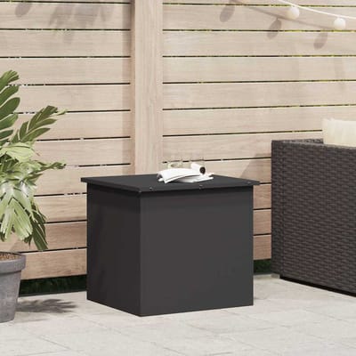 vidaXL - Tuinkussens - opbergdoos - Gegalvaniseerd - staal - 55 - x - 50,5 - x - 50 - cm