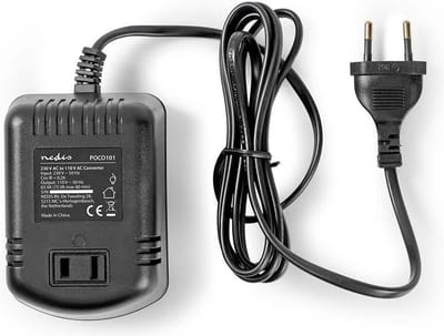 Nedis Spanningsomvormer 65W – 230V naar 110V – Eurostekker – Ongeaard – Voor Amerikaanse Stekker