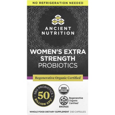 Ancient Nutrition, Probiotique Extra Fort pour Femmes, 60 Capsules