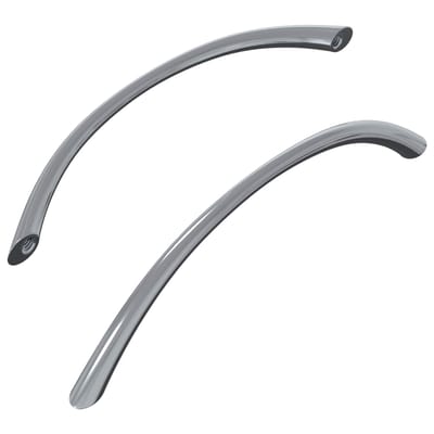 vidaXL - Handvat - 2 - st - Zilver - 107 - x - 3.6 - x - 23 - mm - Roestvrij - staal