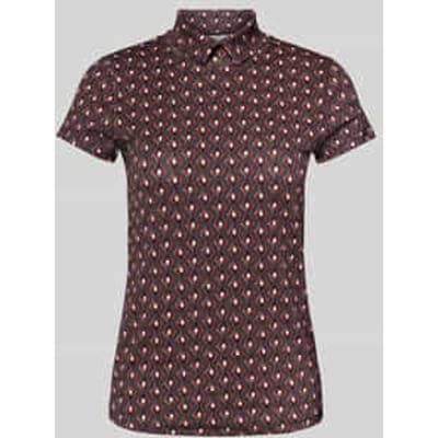 Slim fit T-shirt met polokraag