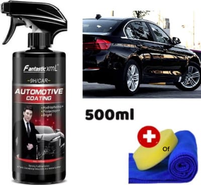 TLVX Keramische Coating Spray Auto / Auto polish / Nano Coating / Auto polijsten / Car Polish Spray Kit / Top Coating 500ML / Grote Fles / Quick Nano-Coating / Auto wax / Auto reiniging / Car cleaning / Vuilafstotende coating / Langdurige bescherming