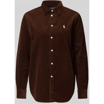 regular fit overhemdblouse van puur katoen