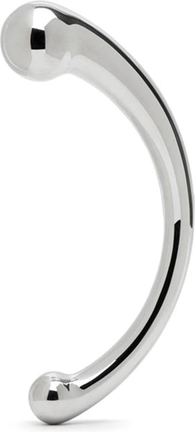 Black Label - The Curvy - Dubbele Dildo van Roestvrij Staal