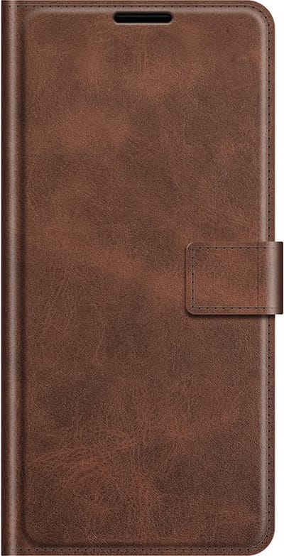 Coverup Hoesje - Geschikt voor OnePlus Nord 2 Hoesje - Coverup Deluxe Book Case - Donkerbruin