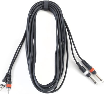 MUSIC STORE Cinch-jackkabel 6 m standaard - Audio kabel