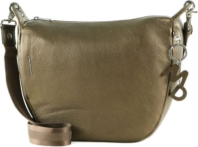 MANDARINA DUCK Leren Schoudertas Mellow Lux Crossover Bag Bronzo Brons