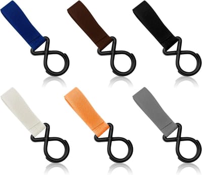 Multifunctionele Haak voor Kinderwagens en Rolstoelen - 6 Stuks Sterke Carabiners voor Tassen en Accessoires, Ideaal voor Ouders en Reizigers