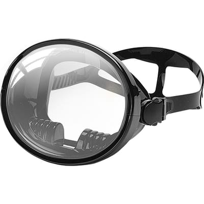 Lunettes de plongée Lunettes de pêcheur Grand cadre HD Masque de plongée libre Équipé de verre trempé Masque de natation Snorkeling outil Li Utilisation pratique noir