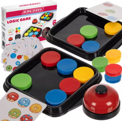 Kruzzel Logisch Denkspel voor Kinderen – Educatief Spel met Patronen en Bel