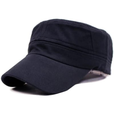 Casquettes Militaires Classiques pour Hommes Casquettes de Baseball Ajustées pour Hommes Femmes Protection Solaire Casquettes Rouges Étoile Armée Réglables Sports Occasionnels Extérieur One Size black