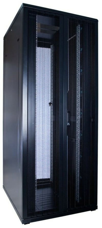 DSIT 42U serverkast met dubbele geperforeerde voor- en achterdeuren 800x1000x2000mm (BxDxH) - serverbehuizing - serverrack - 19 inch