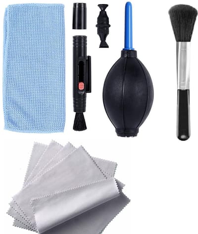 Dailygoods- Camera-reinigingsset met dichte vezels - Stofborstel - Schermreiniging - Stofblazer - Reinigingsdoekenset - Voor digitale camera, computer, mobiele telefoon - Lensreinigingsset