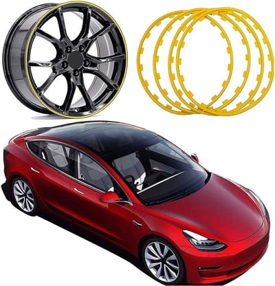 Velgbeschermers Set - Rand Ring Beschermers - Velg Beschermen - Dikke Nylon Materiaal - 16-20 Inch - Zwart