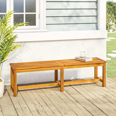 vidaXL - Tuinbank - 150x35x45 - cm - massief - acaciahout