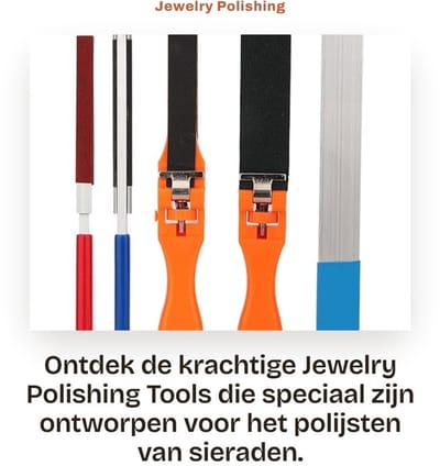 Dailygoods- Polijstgereedschap Hoogwaardig Materiaal - Sieraden Polijsten - Antioxiderend - Handvat met Goed Handgevoel - Eenvoudig in Gebruik - Lange Levensduur - Sieradenpolijstmiddel