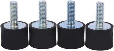 Set van 4 Rubber Steunen voor Schokabsorptie en Anti-vibratie voor Compressoren en Motoren