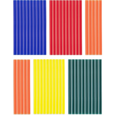 Set met gekleurde lijmpatronen, 50 stuks (Ø 7 mm)