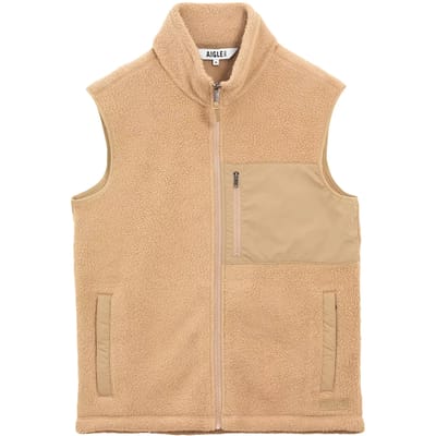 Lichte sleeveless sherpa vest met borstzak Aigle T-Kit