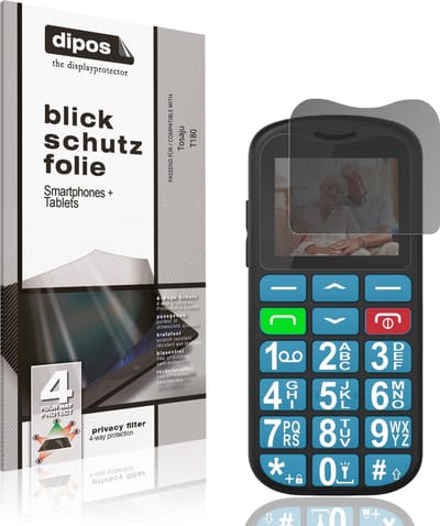 dipos – Matte Privacy Screenprotector geschikt voor Tosaju T180 | Anti-Spy Beschermfolie
