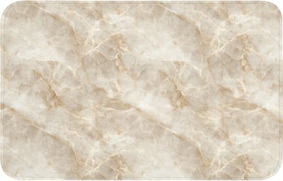 Badmat 80x50 cm - Antislip - Lichtbeige - Onyx - Subtiel - Badmatten voor badkamer - Badkamermat - Douchemat - Badkamer mat