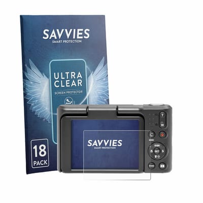 Savvies - Screenprotector voor Kodak Pixpro C1 - Folie Beschermfolie transparant 18 Stuks