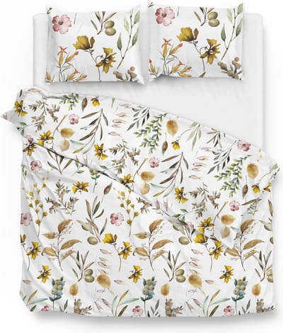 Zohome Shae Dekbedovertrek - Lits-jumeaux - Flanel - 260x200-220cm - Wit