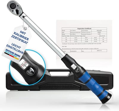 Momentsleutel 1/2 inch 40-210 Nm met anti-slip handgreep en koffer