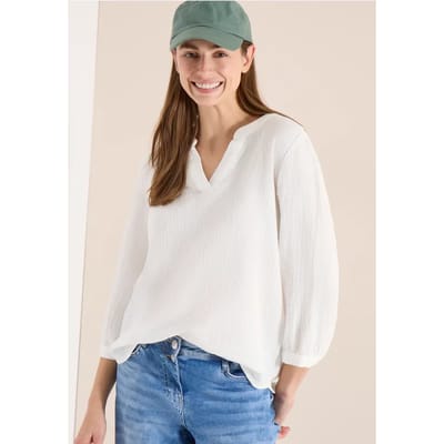 3/4-mouwen blouse van mousseline