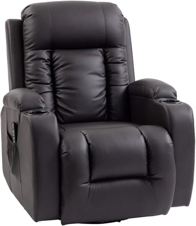 Massagestoel - Relaxfauteuil - Zetel - 1 persoons - Met armleuning - Zeer comfortabel - Elektrisch - Donkerbruin