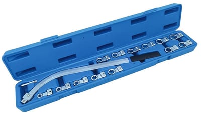 Novari - Spanrol sleutelset - Sleutelset - Motor gereedschap - 15 delige complete set - Corrosie- en slijtvast ontwerp - Staal
