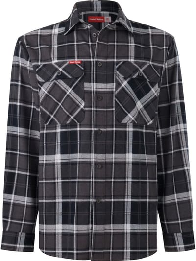Hard Yakka Core Flanellen Overhemd | Houtskool - App Shirts - Maat L -