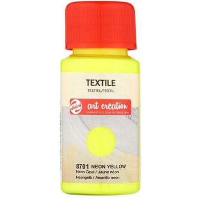 Peinture pour textile - jaune néon - Talens Art Creation - 50ml jaune