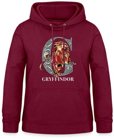 Harry Potter Gryffindor Coat of Arms Monochrome Hoodie Dames