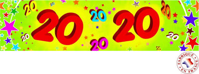 CHRISTIANFABRICATIONS - Papieren wimpel 20 jaar